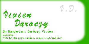 vivien daroczy business card